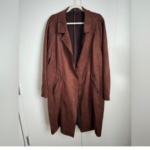 Torrid brown suede jacket size 3x